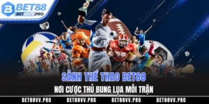 Sảnh thể thao BET88 – Nơi cược thủ bung lụa mỗi trận